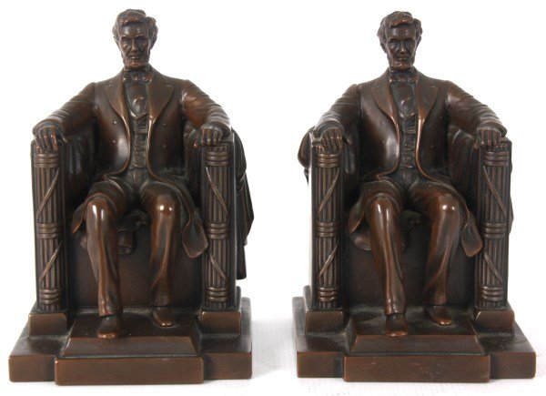 Jennings Bros. Abraham Lincoln Bookends (1 of 7)