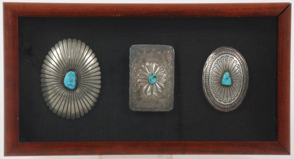 Framed 3 Silver Buckle Collection (1 of 4)