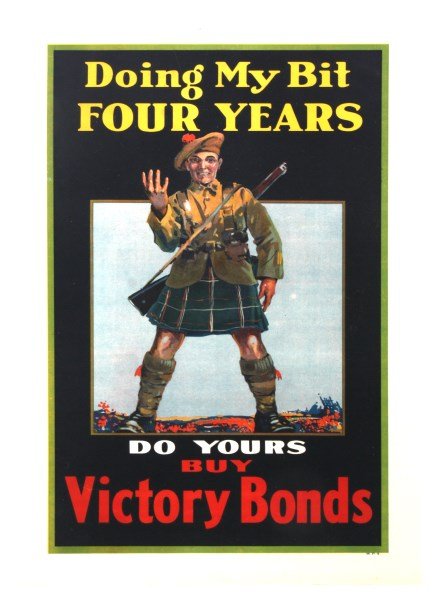 Vintage WWI Canadian Victory Bond Poster (1 of 4)