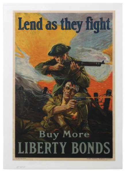 Vintage WWI Liberty Bond Poster