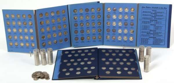 3 Dime Books, 6 Rolls Dimes plus Odd Dimes (1 of 4)