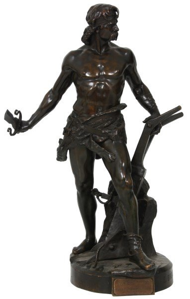 E. Boisseau Bronze Allegorical Sculpture (1 of 10)