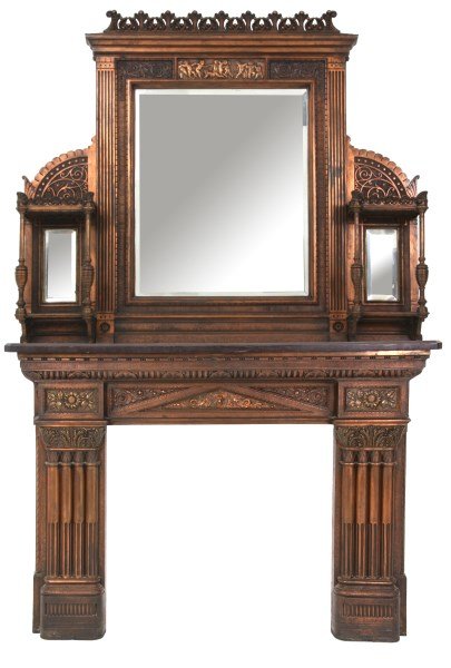 Cast Iron Eastlake Fireplace Mantle (1 of 10)