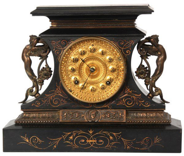 Ansonia Rosalind Iron Mantle Clock (1 of 10)