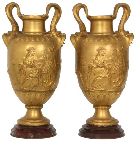 Pr. F. Barbedienne Bronze Vases (1 of 10)
