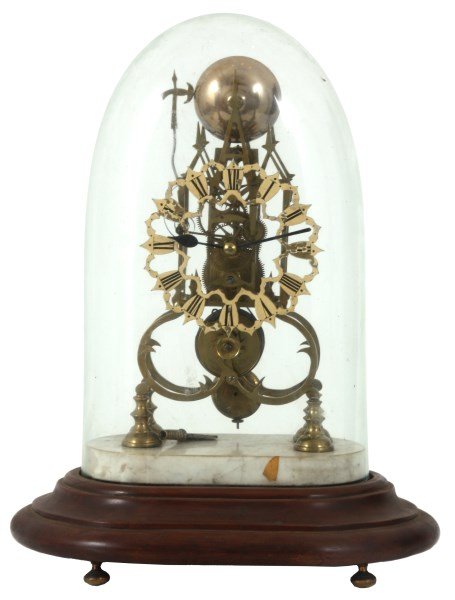 Pierced Brass Fusee Skeleton Clock (1 of 8)