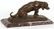 Signed Barye Bronze Dog Sculpture - 2