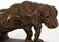Signed Barye Bronze Dog Sculpture - 4