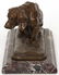 Signed Barye Bronze Dog Sculpture - 8