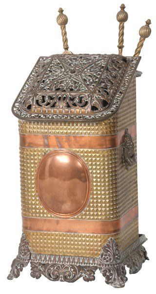 Brass & Cast Iron Fireplace Set (1 of 10)