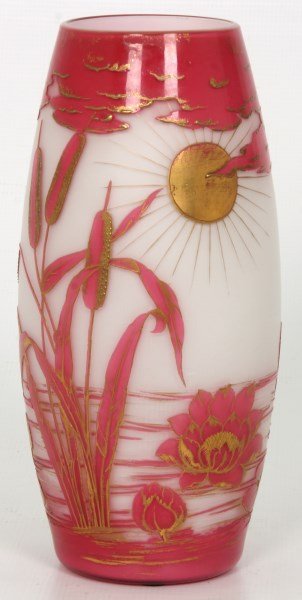 Cameo Cut Glass Vase (1 of 10)