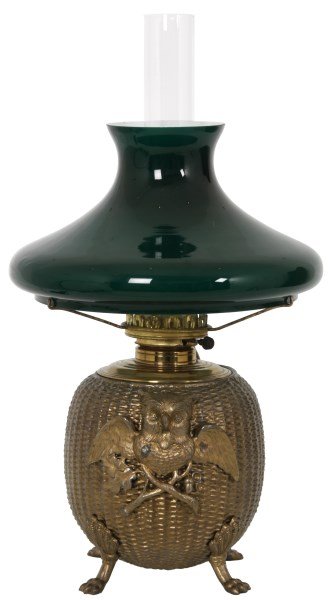 Figural Owl Banquet Lamp (1 of 8)