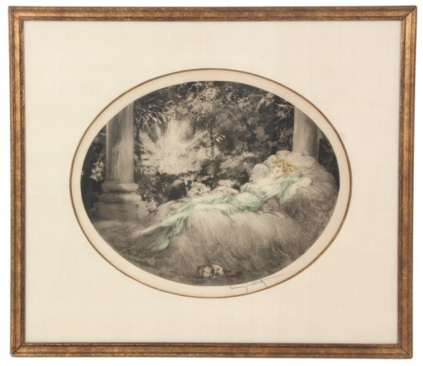 Louis Icart Drypoint Etching – Sleeping Beauty (1 of 8)