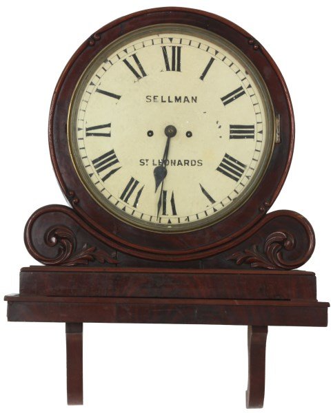 Unusual Carved Mahogany Fusee Bracket Clock (1 of 10)