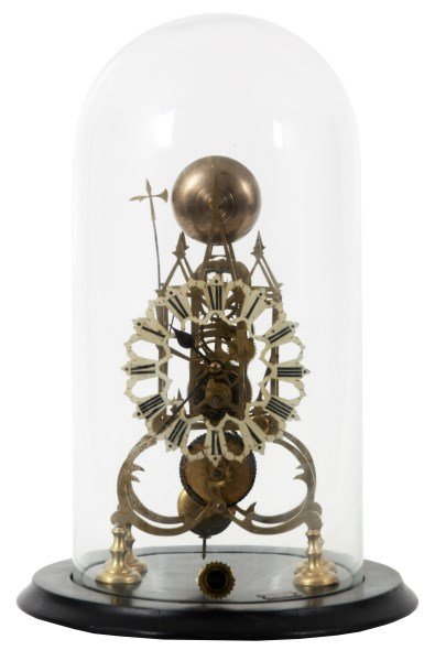 Pierced Brass Fusee Skeleton Clock (1 of 10)