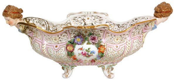 Lg. Carl Thieme Porcelain Footed Centerpiece (1 of 9)