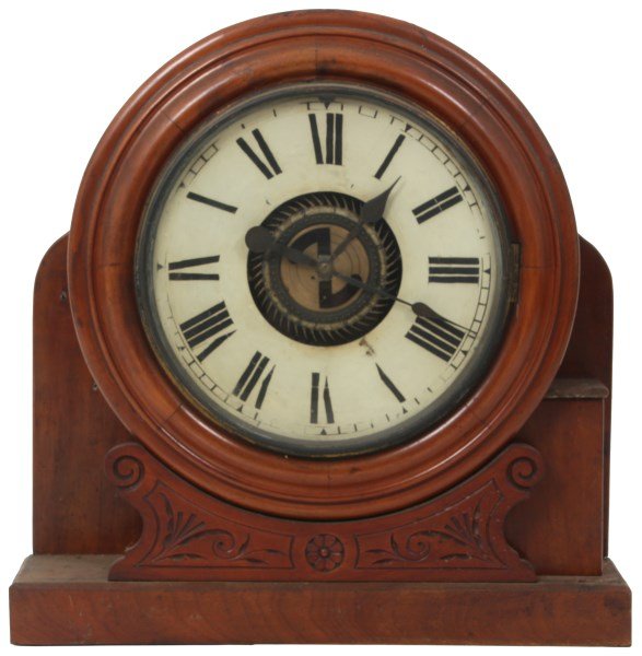 Unusual mahogany Single Fusee Gallery Clock (1 of 10)