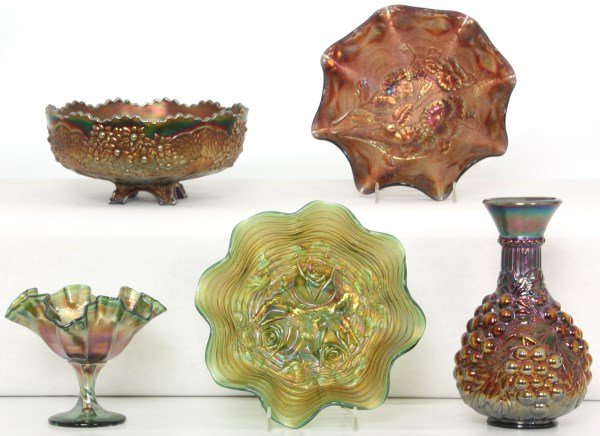 5 Pcs. Carnival Glass (1 of 10)