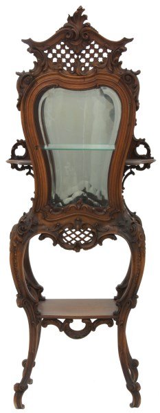 Carved Mahogany Curio Cabinet