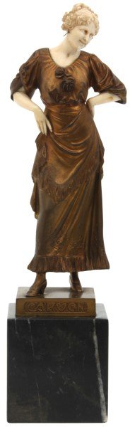 F. Preiss Bronze Sculpture - Carmen (1 of 10)