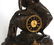 Marble & Bronze French Figural Mantle Clock - 2