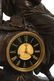 Marble & Bronze French Figural Mantle Clock - 3