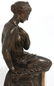 Marble & Bronze French Figural Mantle Clock - 6