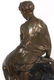 Marble & Bronze French Figural Mantle Clock - 8