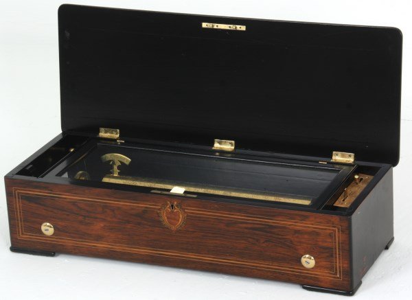 Inlaid B.A. Bremond Cylinder Music Box (1 of 10)