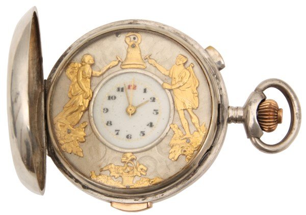 Quarter Hour Repeater Automaton Pocket Watch (1 of 4)