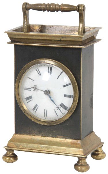 English Verge Fusee Bronze Carriage Clock (1 of 9)