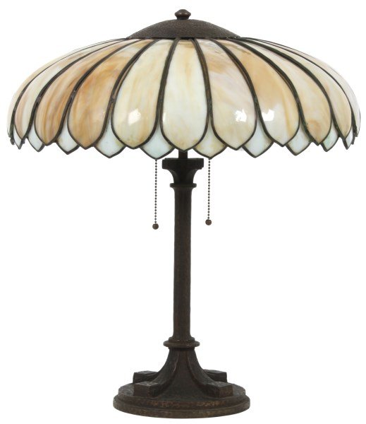Morgan Bent Panel Floral Table Lamp (1 of 10)