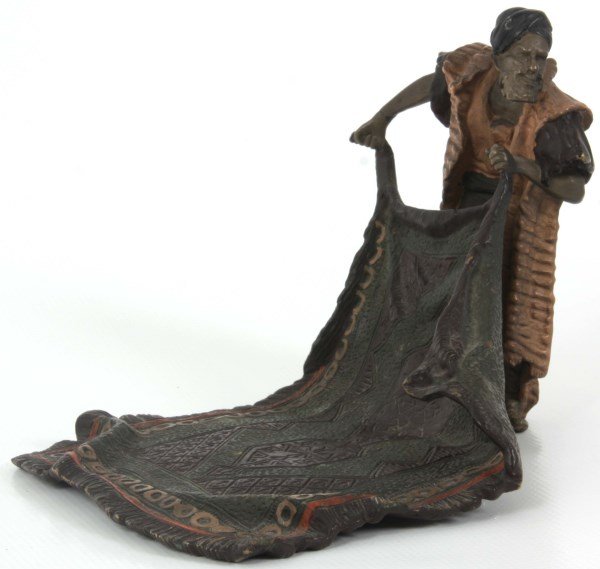 Bergman Cold Painted Bronze Rug Merchant (1 of 10)