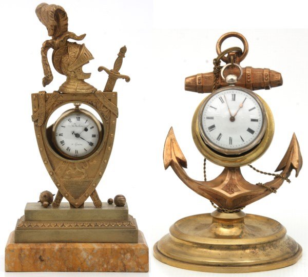 2 Watch Holders With Fusee Pocket Watches (1 of 10)