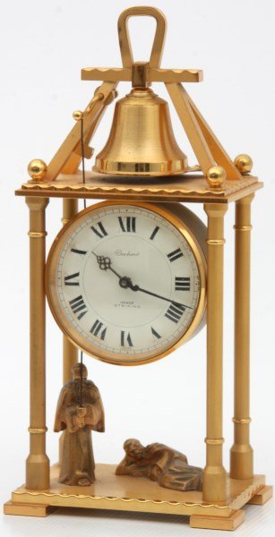 Swiss Animated Striking Bronze Clock (1 of 10)