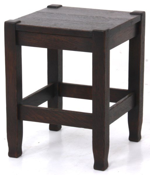 Stickley Brothers Oak Tabouret No. 138 (1 of 10)