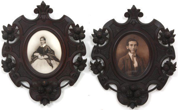 Pr. Black Forest Carved Hanging Frames (1 of 8)