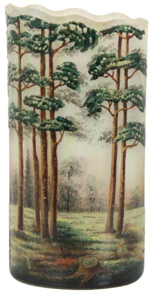 Lamartine Acid Etched & Enamel Decorated Vase (1 of 7)