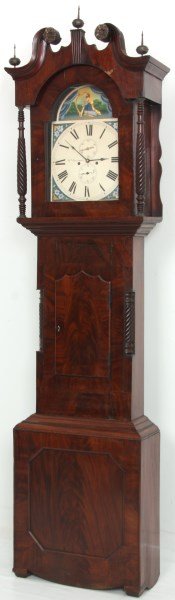 English Mahogany Weight Driven Long Case Clock (1 of 10)