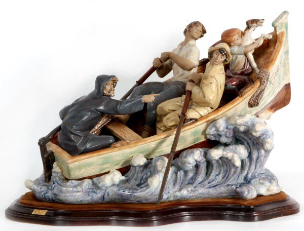 Large Lladro Grouping Titled The Rescue (1 of 10)