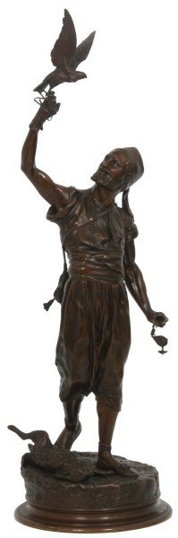 PJ Mene Bronze Falconer Sculpture (1 of 10)