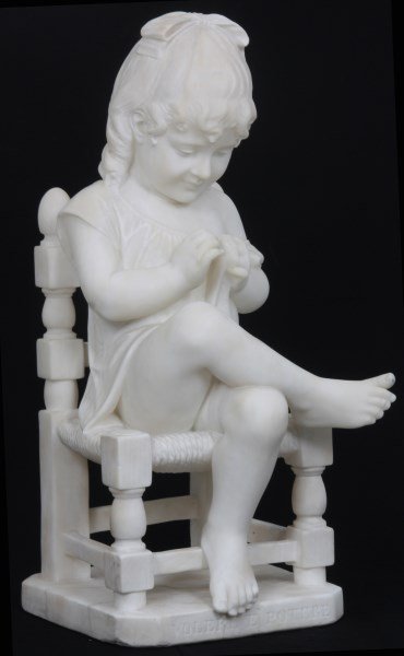 C. Lapini Alabaster Sculpture - Volere E' Potere (1 of 10)