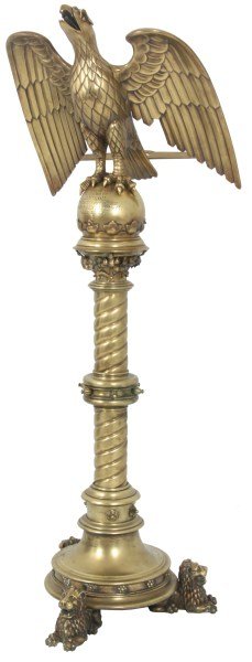Large Brass Figural Eagle Podium (1 of 10)