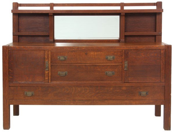 Oak American Arts & Crafts Sideboard (1 of 10)