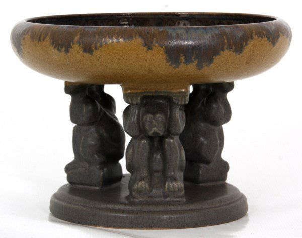 Fulper Pottery Figural Effigy Bowl (1 of 10)