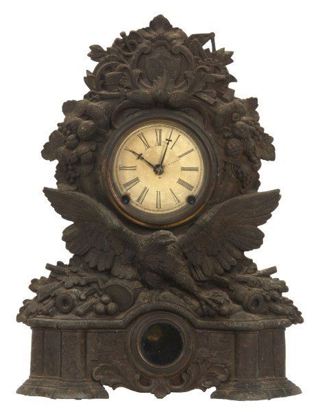 N. Muller Metal Front Mantle Clock (1 of 10)
