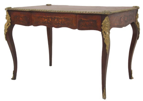 Louis VX Style Inlaid & Bronze Mounted Desk (1 of 10)