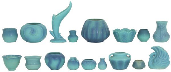 17 Van Briggle Pottery Cabinet Pieces (1 of 10)