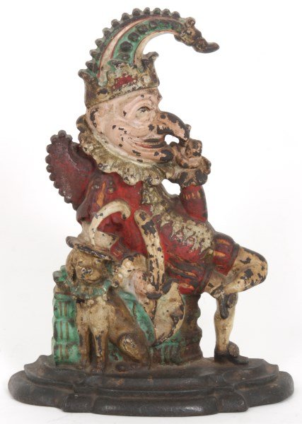 Cast Iron Figural Door Stop - Punch (1 of 5)