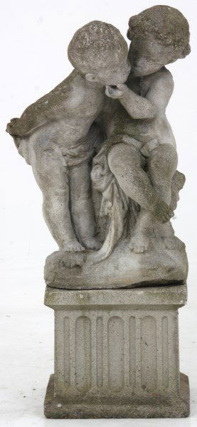 Figural Concrete Garden Sculpture of 2 Putti (1 of 10)